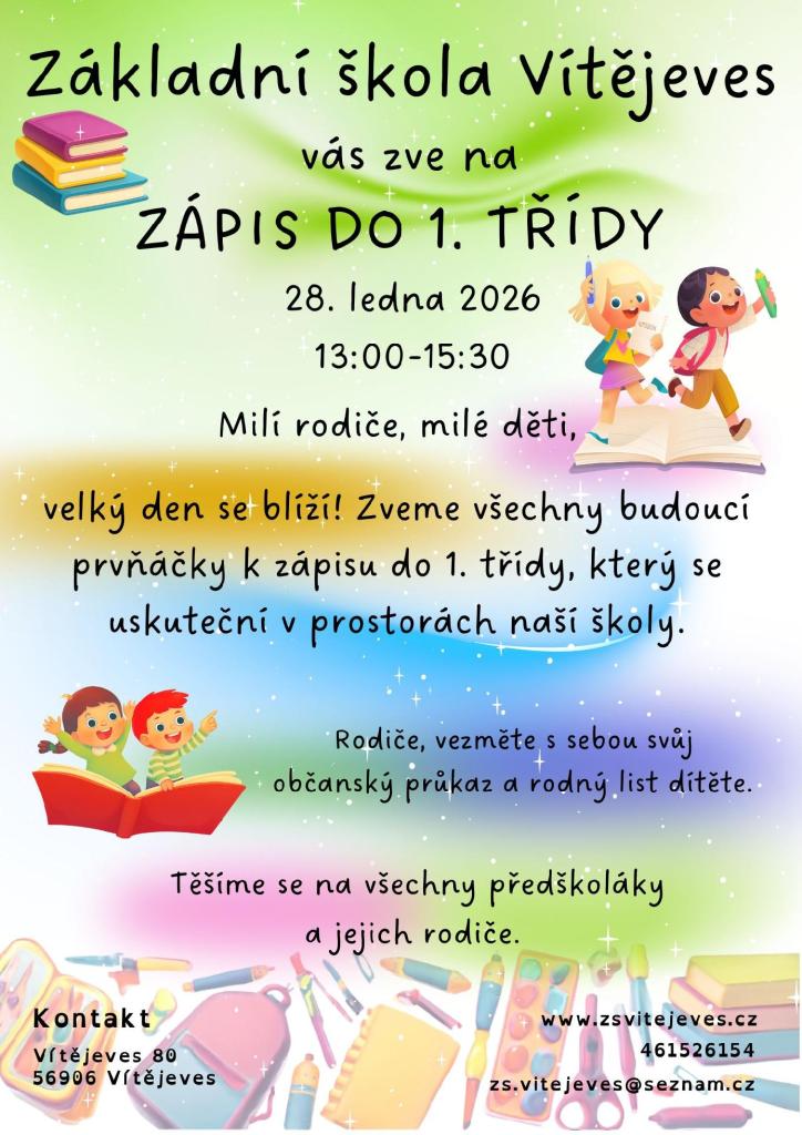zápis prvňáků