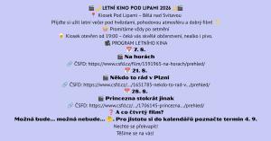 ROZPIS KINA 2026